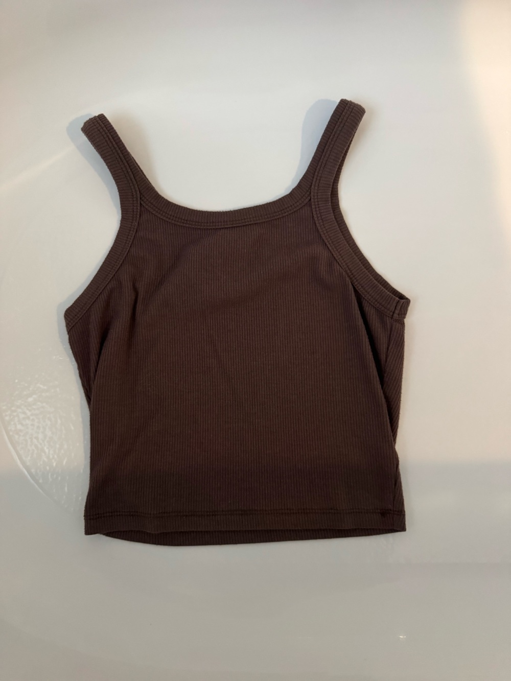Princess Polly Brown Cropped Tank Top
